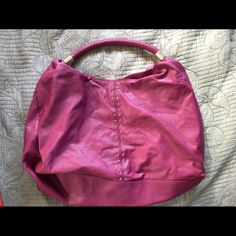 Large Magenta Shoulder Bag